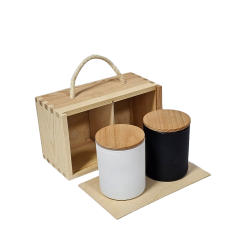 Komplet podełko + szkło do świec